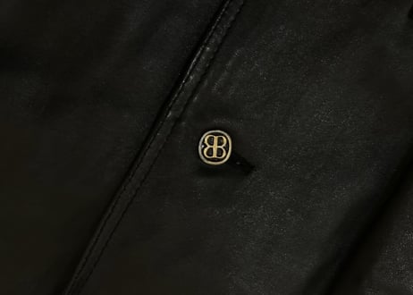 80's balenciaga leather jacket made in belgium