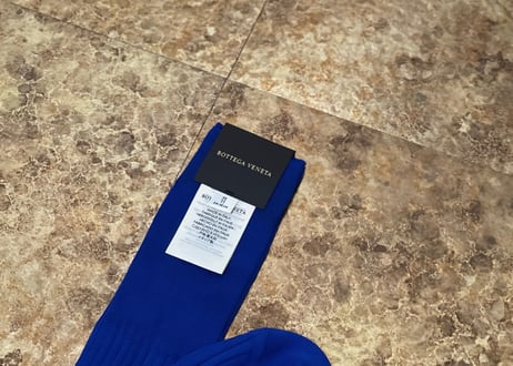 bottega veneta 2020aw socks blue dead stock