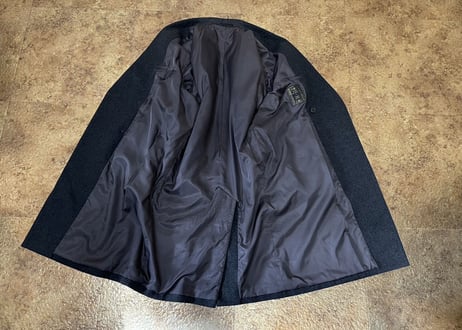80-90s cashmere wool double long coat #2