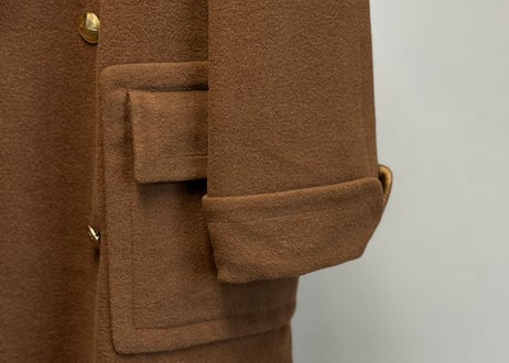 80s gucci angora double long coat