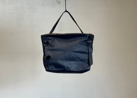 jilsander logo leather shoulder bag