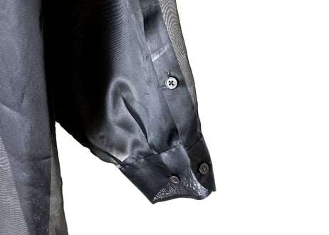 maison margiela over size silk long shirt dead stock