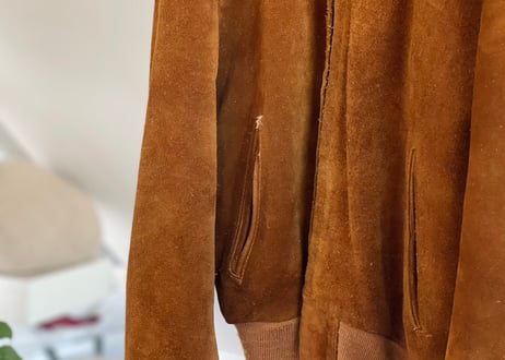 schott suede blouson made in USA