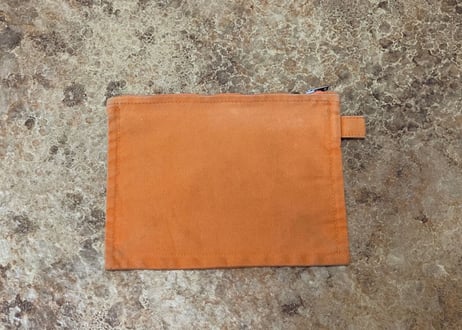 hermes orenge pouch bag "small”