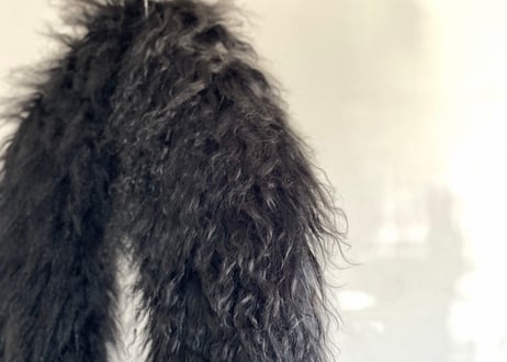 giorgio armani mongolian lamb fur stole