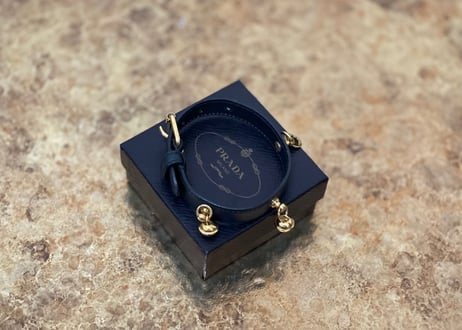prada leather bracelet