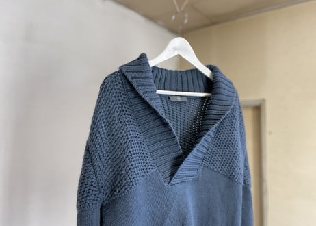 mcq alexander mcqueen shawl collar knit