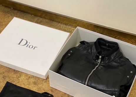 diorhomme 2008ss leather jacket dead stock