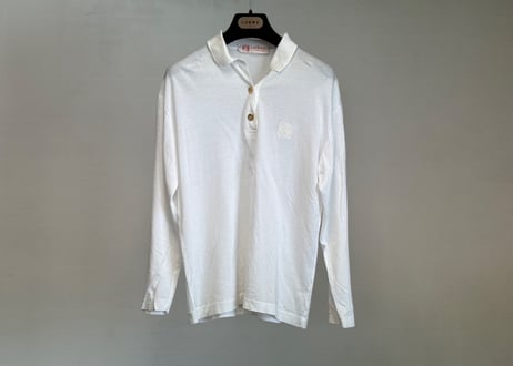 80-90s loewe anagram gold button shirt
