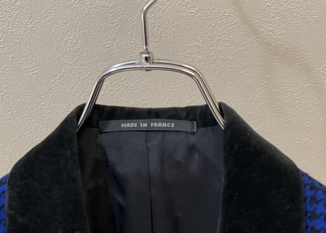 80-90s made in Flance tweed jacket dead stock