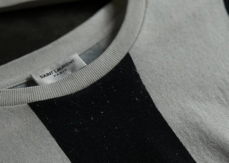 saint laurent 2020ss stripe rogo tops