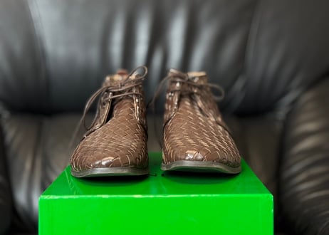bottega veneta Intrecciato leather shose