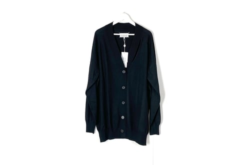 2019ss maison margiela cashmere over size cardigan black dead stock