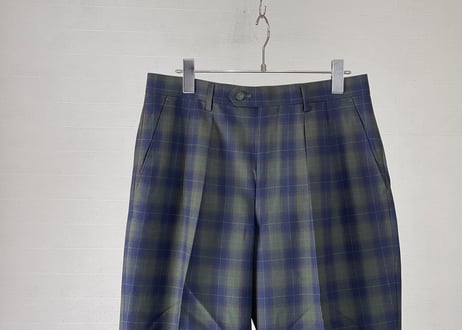 paris check trousers dead stock