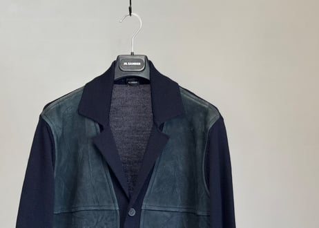jilsander "本人期" leather jacket