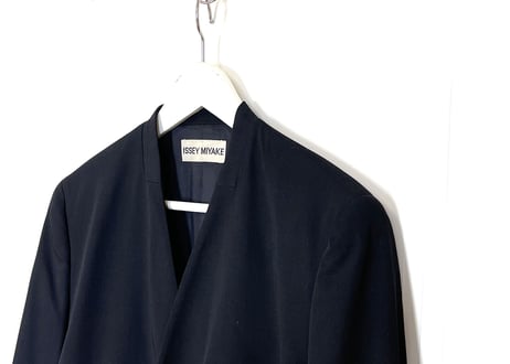 issey miyake no collar jacket