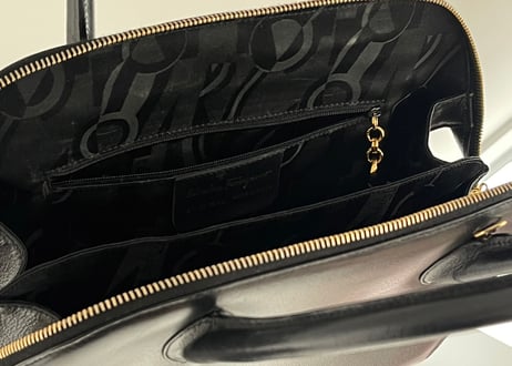 salvatore ferragamo gancini leather bag