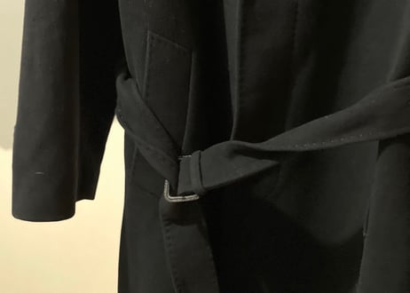 80-90s made in Italy cashmere wool belted coat