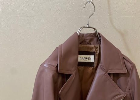 lanvin 2017aw leather jacket dead stock