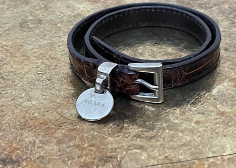 prada leather bracelet