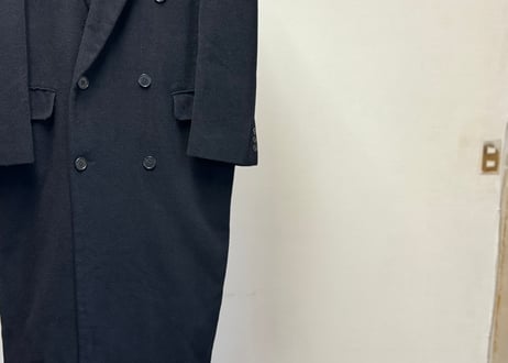 yves saint laurent double long coat