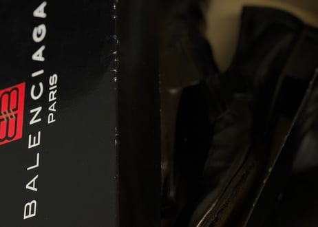 80-90s balenciaga "BB" logo loafers