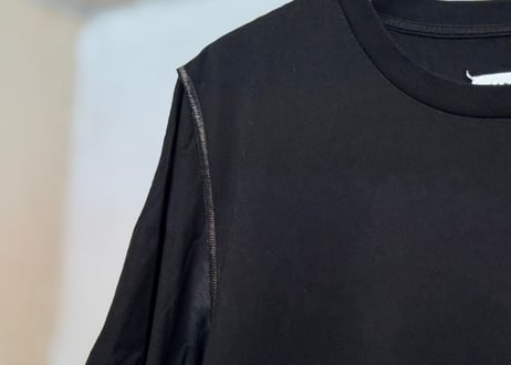 maison margiela inside out tops black