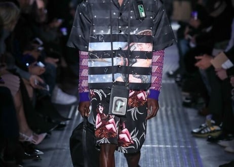 2018aw prada multi in viola bianco cardigan dead stock