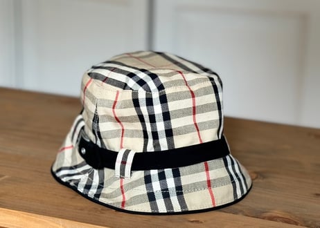burberry check hat