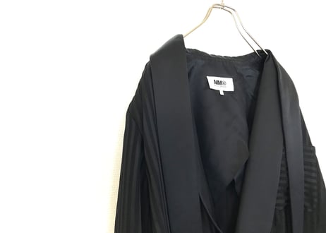 2018aw mm6 over size stripe coat dead stock