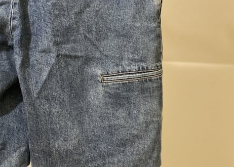 prada denim shorts