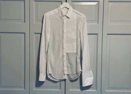 maison margiela h&m asymmetry "再構築" shirt