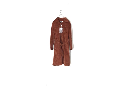 2019ss mm6 velour long coat dead stock