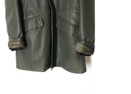 2013aw loewe leather coat