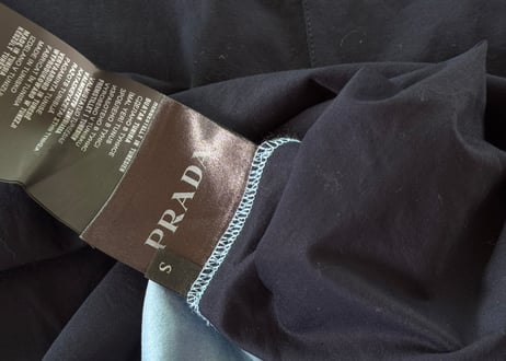 prada v neck tops dead stock