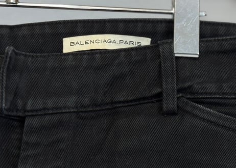 balenciaga by "nicolas ghesquière" wide denim pants
