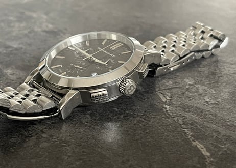 burberry chronograf dress watch