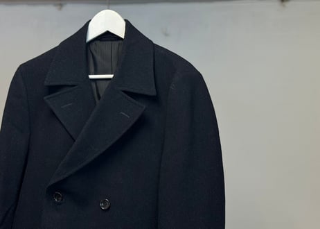 pure cashmere double long coat #A