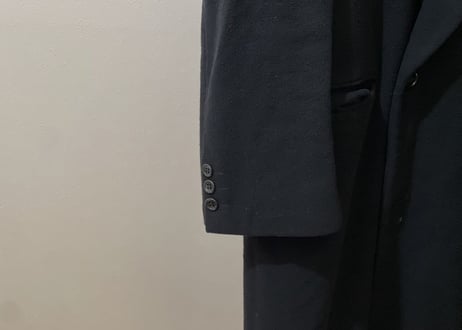 yves saint laurent double chesterfield coat