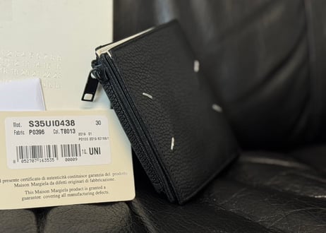 maison margiela four stitches leather wallet
