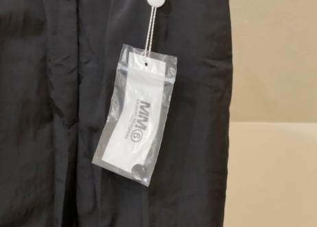 mm6 maison margiela 2020aw nylon blcak trousers dead stock