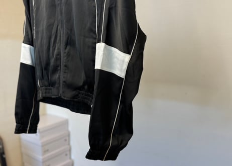 saint laurent 2023aw satin logo jacket