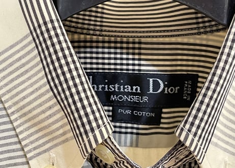 christian dior made in France check shirt