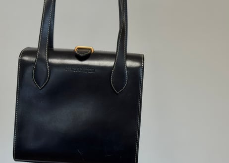 jilsander "本人期" logo leather bag