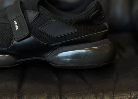 prada logo velcro shose