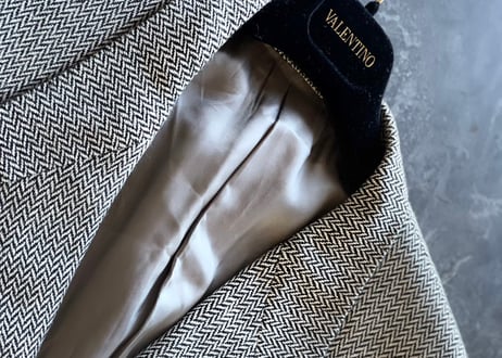 valentino pure cashmere tweed jacket