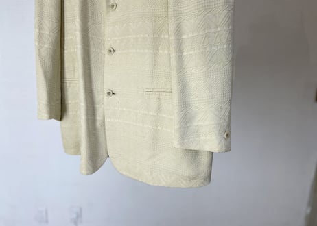lanvin silk jacquard jacket