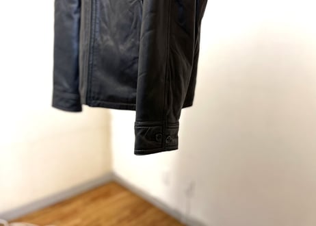 calvin klein over size leather jacket