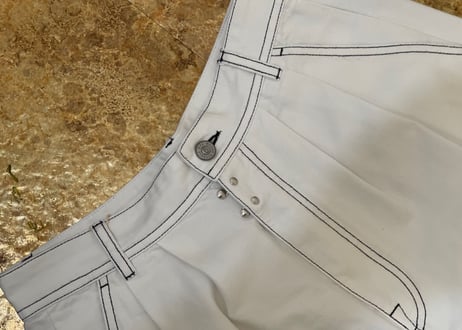 mm6 maison margiela 2020aw flared jeans dead stock 38