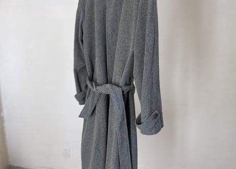 yves saint laurent  cashmere wool belt coat